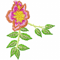 Flowers And Tree Embroidery Design 7 Flowers And Tree Embroidery Design 7